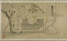 Drinking and Dancing Before the Tribal Chief, China, Qing dynasty, late 17th to early 18th cent. Creator: Leng Mei