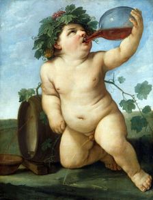 Drinking Bacchus Boy, c.1623. Creator: Reni, Guido (1575-1642)