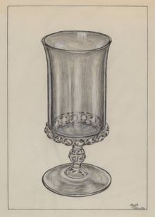 Drinking Glass, 1935/1942. Creator: Hugh Clarke