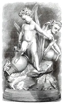 Drinking-Fountain by Mr. J. Durham. A.R.A., in the exhibition of the Royal Academy, 1876. Creator: Unknown