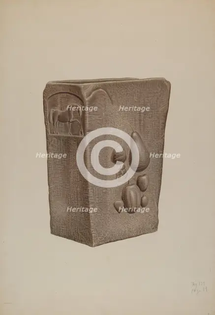 Drinking Fountain, c. 1940. Creator: Edward DiGennero.