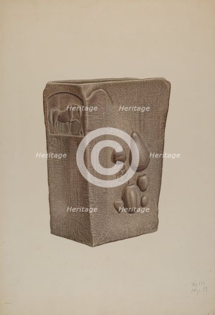 Drinking Fountain, c. 1940. Creator: Edward DiGennero.