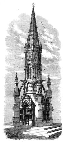 Drinking-fountain in Hyde Park, opened on Saturday last, 1868. Creator: Unknown
