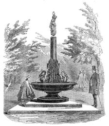 Drinking-fountain in the Regent's Park, 1862. Creator: Unknown