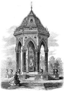 Drinking-fountain in Victoria Park, the gift of Miss Burdett Coutts, 1862. Creator: Unknown