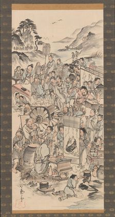 Drinking Festival of the Eight Immortals of the Wine Cup, late 18th century. Creator: Unknown