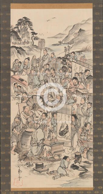 Drinking Festival of the Eight Immortals of the Wine Cup, late 18th century. Creator: Unknown.