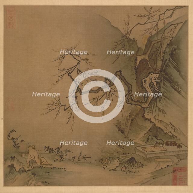 Drinking in the Moonlight, late 1100s-early 1200s. Creator: Ma Yuan (Chinese, c. 1150-after 1255).