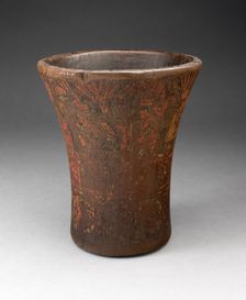 Drinking Vessel (Kero) with Floral and Animal Motifs, A.D. 1450/1532. Creator: Unknown