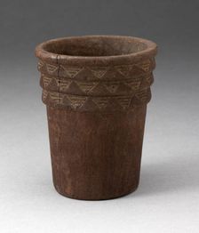 Drinking Vessel (Kero) with Incised Geometric Pattern, A.D. 1450/1532. Creator: Unknown