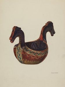 Drinking Vessel (Loving Cup), c. 1936. Creator: Frank McEntee