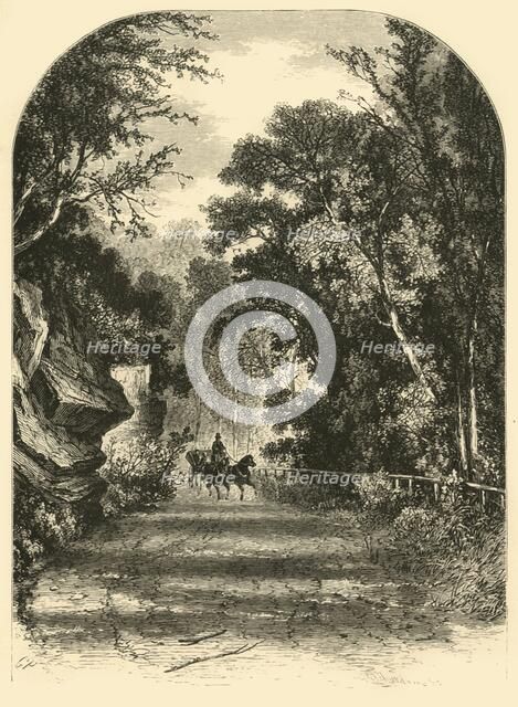 'Drive along the Wissahickon', 1874. Creator: James H. Richardson.