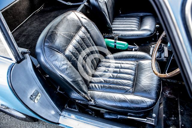 Driver's seat of a 1961 Aston Martin DB4 GT SWB lightweight. Creator: Unknown.