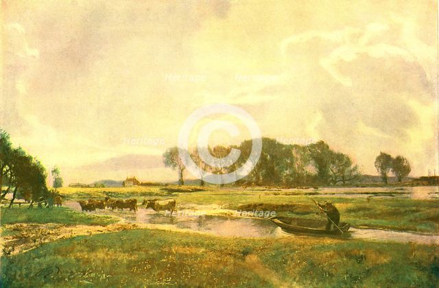 'Driving The Cows, Hampshire', 1892, (c1902).  Creator: Unknown.