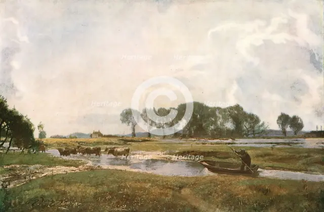 'Driving the Cows, Hampshire', 1892, (c1930).  Creator: David Murray.