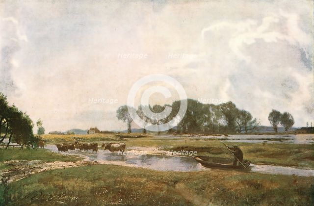 'Driving the Cows, Hampshire', 1892, (c1930).  Creator: David Murray.