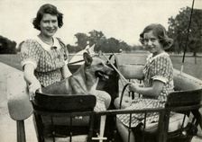 Driving with Her Sister in Windsor Great Park - 1941 1947. Creator: Unknown