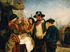 Driving a Hard Bargain, 1860. Creator: Erskine Nicol