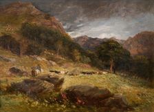 Driving Cattle, 1849. Creator: David Cox the elder