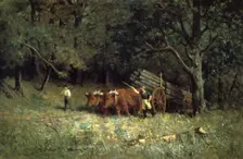Driving Home the Cows 1881. Artist: Edward Mitchell Bannister