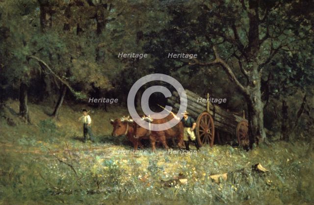 'Driving Home the Cows', 1881.  Artist: Edward Mitchell Bannister