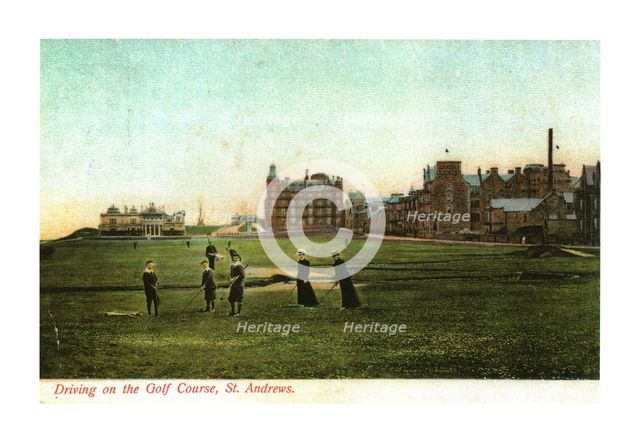 'Driving on the Golf Course, St. Andrews'. Artist: Unknown.