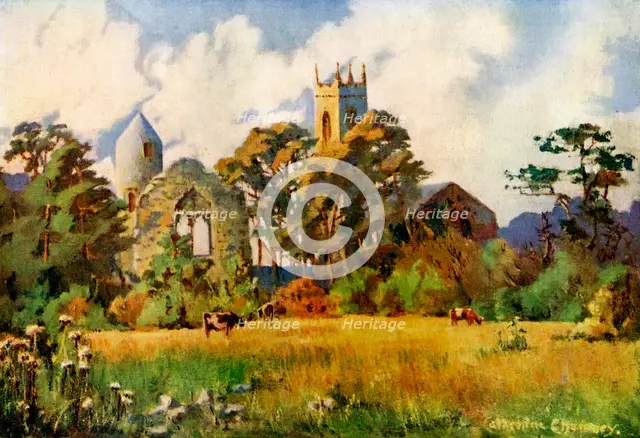 Dromiskin Church, County Louth, Ireland, 1924-1926. Artist: Catharine Chamney