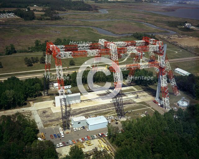 Drop Test at Lunar Landing Research Facility, 1974. Creator: NASA.