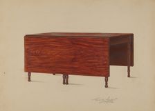 Drop Leaf Table, 1936. Creator: Frank Wenger