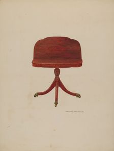 Drop Leaf Table, c. 1941. Creator: Dorothea A. Farrington