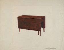 Drop Leaf Table, c. 1941. Creator: Dorothea A. Farrington