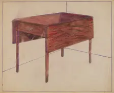 Drop-leaf Table, c. 1936. Creator: Charles Charon