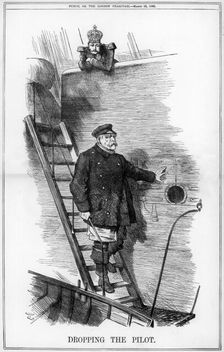 Dropping the Pilot 1890. Artist: John Tenniel