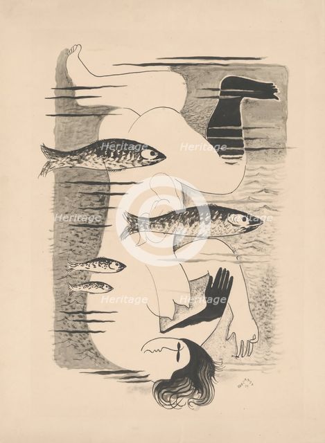 Drowned, 1929. Creator: Mikulas Galanda.