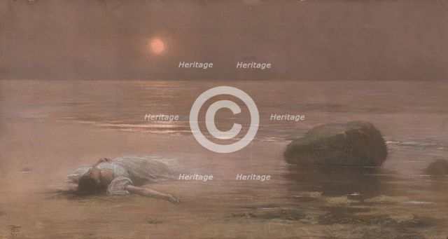 Drowned, c1890-1895. Creator: Schikaneder, Jakub (1855-1924).