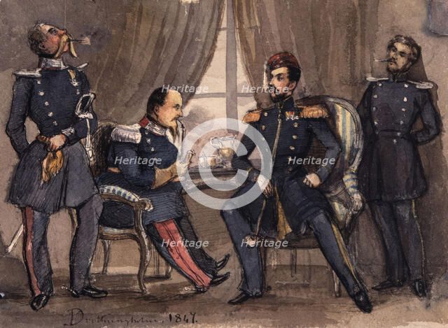 "Drottningholm 1847", 1847. Creator: Fritz von Dardel.