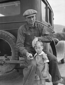 Drought refugee from Polk, Missouri, 1936. Creator: Dorothea Lange