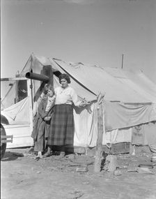 Drought refugees, California, 1936. Creator: Dorothea Lange