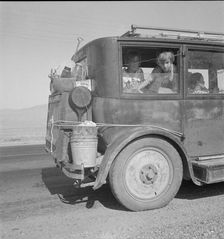 Drought refugees from Abilene, Texas, following the crops of California as migratory workers, 1936. Creator: Dorothea Lange