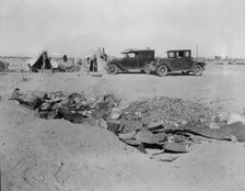 Drought refugees in California near Holtville, 1937. Creator: Dorothea Lange