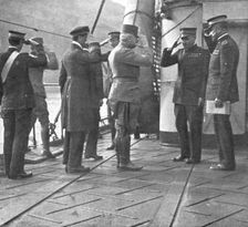 Du Bosphore a L'Adriatique; Le general autrichien Pflanzer Baltin recu a bord du navire..., 1918. Creator: Unknown