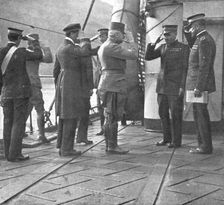 Du Bosphore a L'Adriatique; Le general autrichien Pflanzer Baltin recu a bord du navire..., 1918. Creator: Unknown