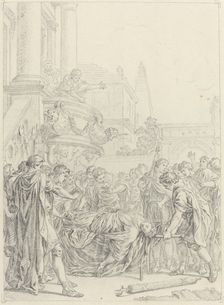 Du plus grand des Romains voilà ce qui vous reste. Creator: Hubert Francois Gravelot