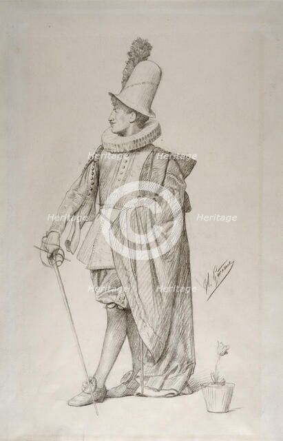 Dutch Cavalier, after 1882. Creator: Jean-Leon Gerome.