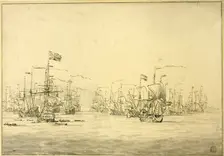 Dutch and English Fleets, n.d. Creator: Unknown