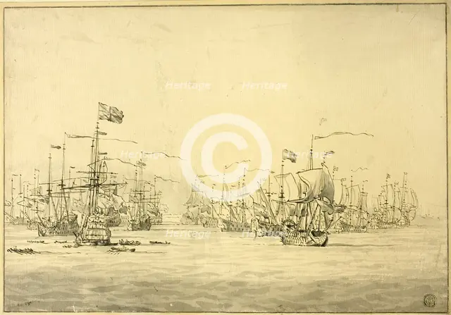 Dutch and English Fleets, n.d. Creator: Unknown.