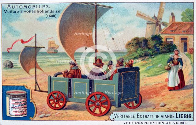 Dutch Automobile, 1600, (c1900). Artist: Unknown