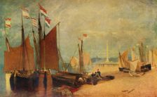 Dutch Boats off Yarmouth, Prizes during the War c1823 (1934). Artist: John Sell Cotman