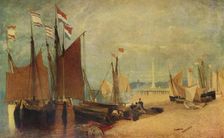 Dutch Boats off Yarmouth, Prizes during the War c1823 (1934). Artist: John Sell Cotman