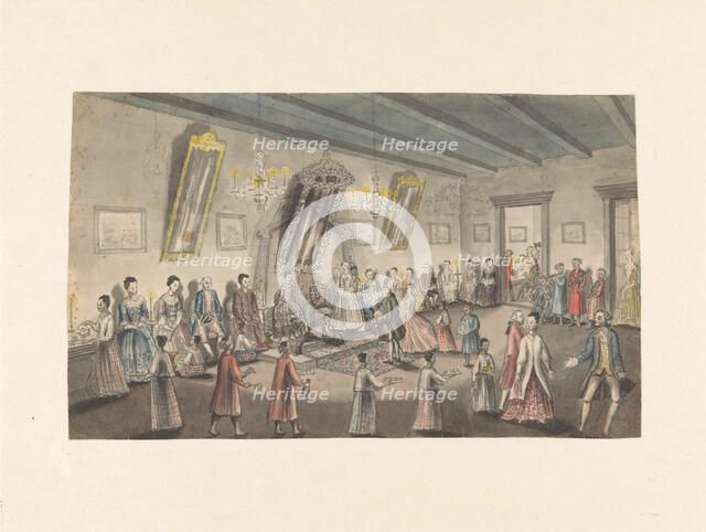 Dutch bridal party in Batavia, 1779-1785. Creator: Jan Brandes.